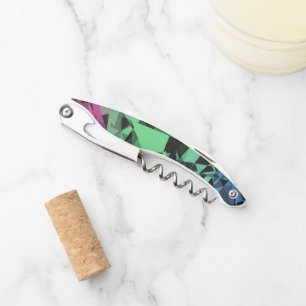 Groovy Eclectic Retro Trippy Polysexual Pride Flag Corkscrew