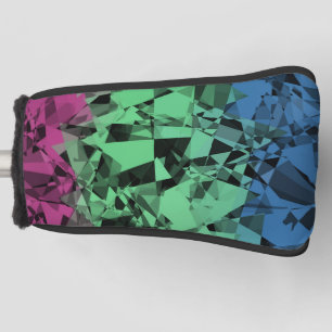 Groovy Eclectic Retro Trippy Polysexual Pride Flag Golf Head Cover