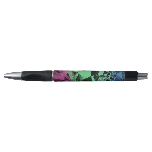 Groovy Eclectic Retro Trippy Polysexual Pride Flag Pen (Front)