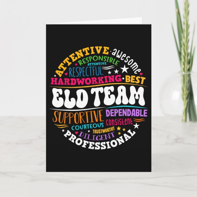 Groovy Eld Team Crew English Language Development  Card (Front)