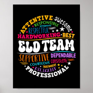 Groovy Eld Team Crew English Language Development Poster