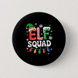 Groovy Elf Squad Elf Family Christmas Matching Paj 2 Inch Round Button