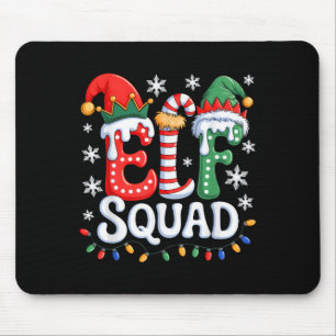 Groovy Elf Squad Elf Family Christmas Matching Paj Mouse Pad