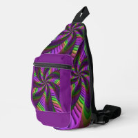 Groovy Energetic Colourful Neon Fractal Pattern