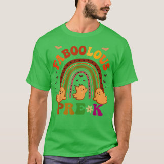 Groovy FABOOLOUS PRE-K TEACHER Costume This Is My  T-Shirt