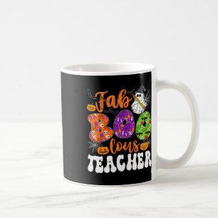 Groovy Fabulous Teacher Halloween Boo Men Women  Coffee Mug