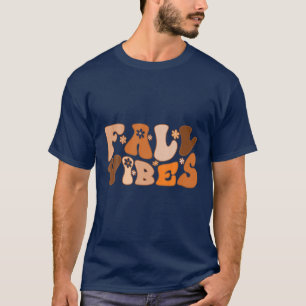 Groovy Fall Vibes Autumn Season Vibes Pumpkin Than T-Shirt