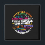 Groovy Family Resource Coordinator Appreciation  Magnet<br><div class="desc">Groovy Family Resource Coordinator Appreciation</div>