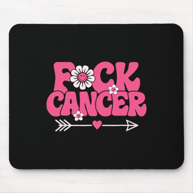 Groovy Fck Cancer  Mouse Pad (Front)