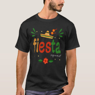 Groovy Fiesta Squad Cinco De Mayo Mexican Fiesta 5 T-Shirt