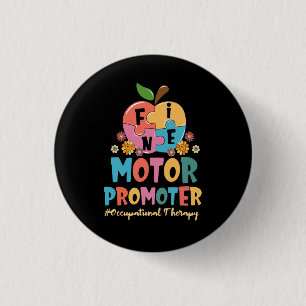 Groovy Fine Motor Promoter Occupational Therapy OT 1 Inch Round Button