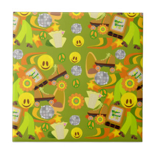 Groovy Flashback Pattern Tile