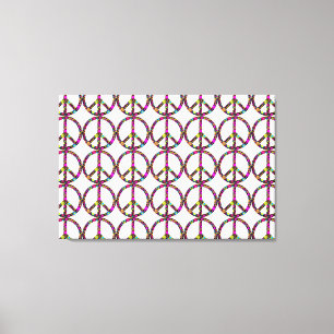 GROOVY FLORAL PEACE SIGN