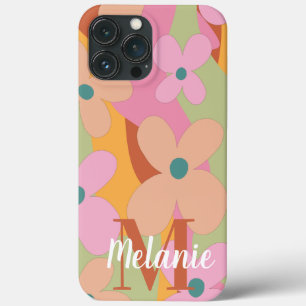 Groovy Flower Colourful Pattern Name  iPhone 13 Pro Max Case