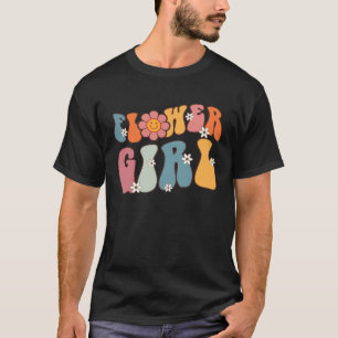 Groovy Flower Girl Retro Cute Flower Girl Toddler T-Shirt