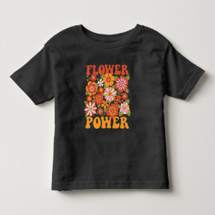 Groovy Flower Power Graphic Toddler T-shirt