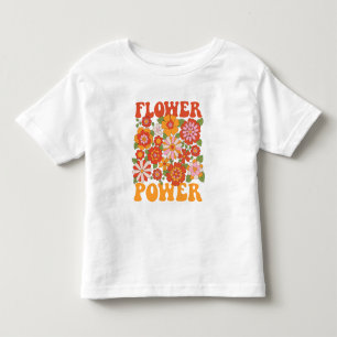 Groovy Flower Power Graphic Toddler T-shirt