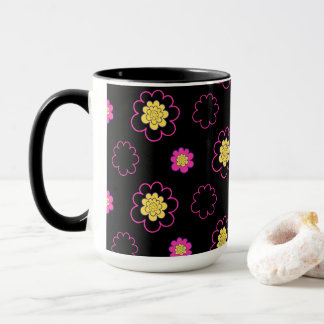 Groovy flowers. mug