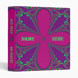 Groovy Fractal Cross Binder