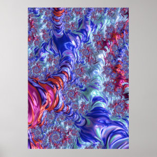 Groovy Fractal Poster