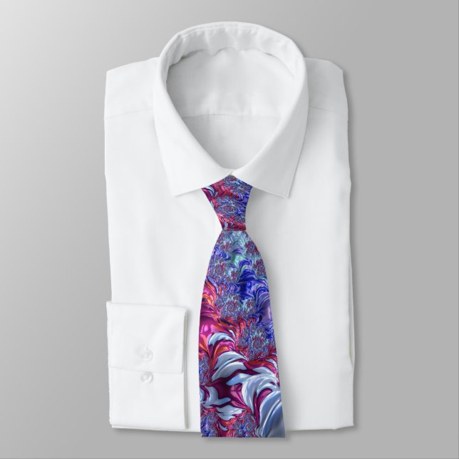 Groovy Fractal Tie (Tied)