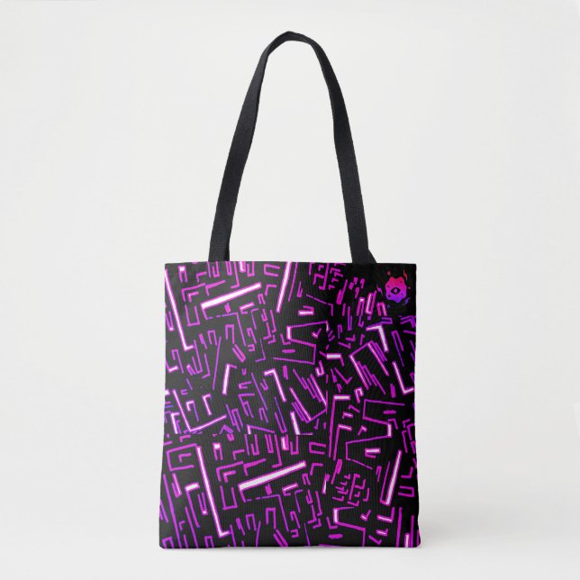 Groovy Fuchsia Tote Bag (Front)