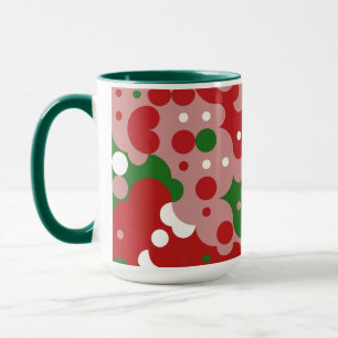 Groovy Funky Mod Retro Christmas Pattern Mug