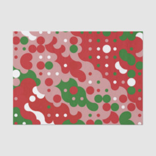 Groovy Funky Mod Retro Christmas Pattern Tissue Paper