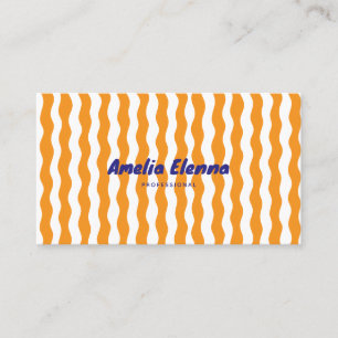 groovy funky soft business card