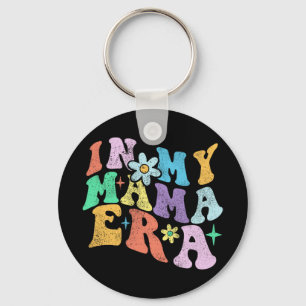 Groovy Funny In My Mama Era 2023 Mothers Day Mom W Keychain