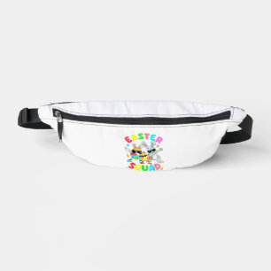 Groovy Funny Rabbit Egg Chick Easter Squad Day Men Fanny Pack
