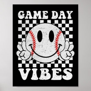 Groovy Game Day Vibes Sell Mama Sell Girl Poster