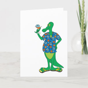 Groovy Gator Father's Day Card