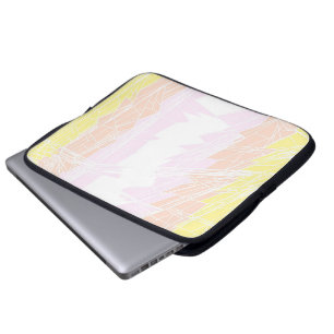 Groovy Geometric Abstract Pangender Pride Flag Laptop Sleeve