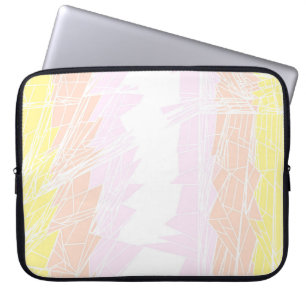 Groovy Geometric Abstract Pangender Pride Flag Laptop Sleeve