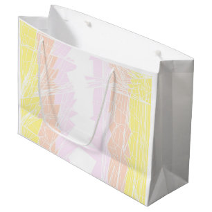 Groovy Geometric Abstract Pangender Pride Flag Large Gift Bag