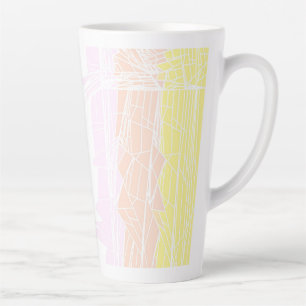 Groovy Geometric Abstract Pangender Pride Flag Latte Mug