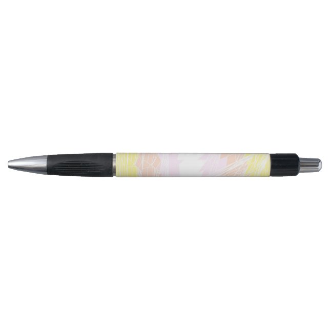 Groovy Geometric Abstract Pangender Pride Flag Pen (Front)