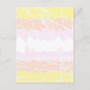 Groovy Geometric Abstract Pangender Pride Flag Postcard