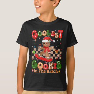 Groovy Gingerbread Coolest Cookie In The Batch Chr T-Shirt