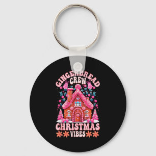 Groovy Gingerbread House Crew Nk Christmas Vibes P Keychain