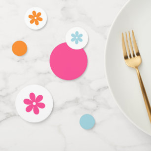 Groovy Girl Power Baby Shower Confetti