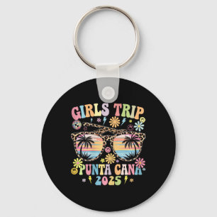 Groovy Girls Trip Punta Cana 2025 Matching Summer Keychain
