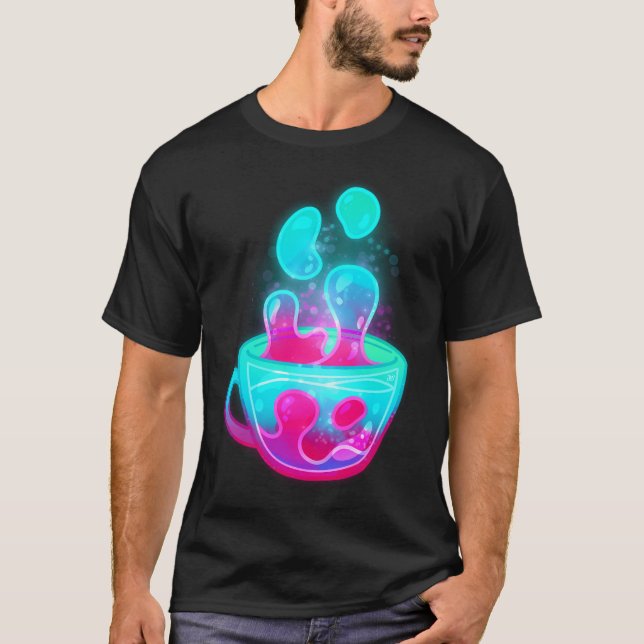 Groovy Glitter Teacup T-Shirt (Front)