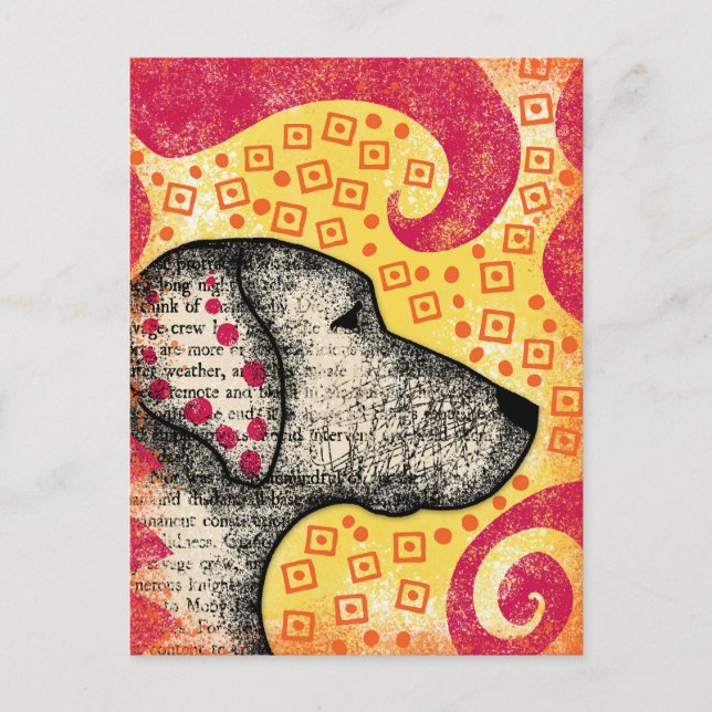 Groovy Good Dog Postcard (Front)