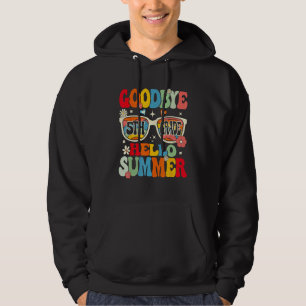 Groovy Goodbye 5th Grade Graduation Hello Summer K Hoodie