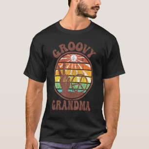 Groovy Grandma 70s Aesthetic Nostalgia 1970's Retr T-Shirt