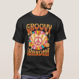 Groovy Grandma Retro 60s 70s Style Hippie Grandmo T-Shirt