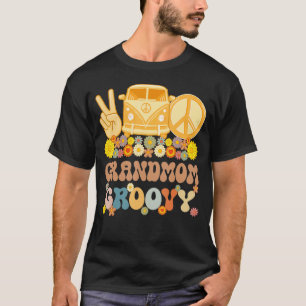 Groovy Grandmom Hippie Peace Retro Matching Party T-Shirt