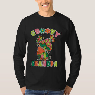 groovy grandpa colorful vintage mushroom T-Shirt